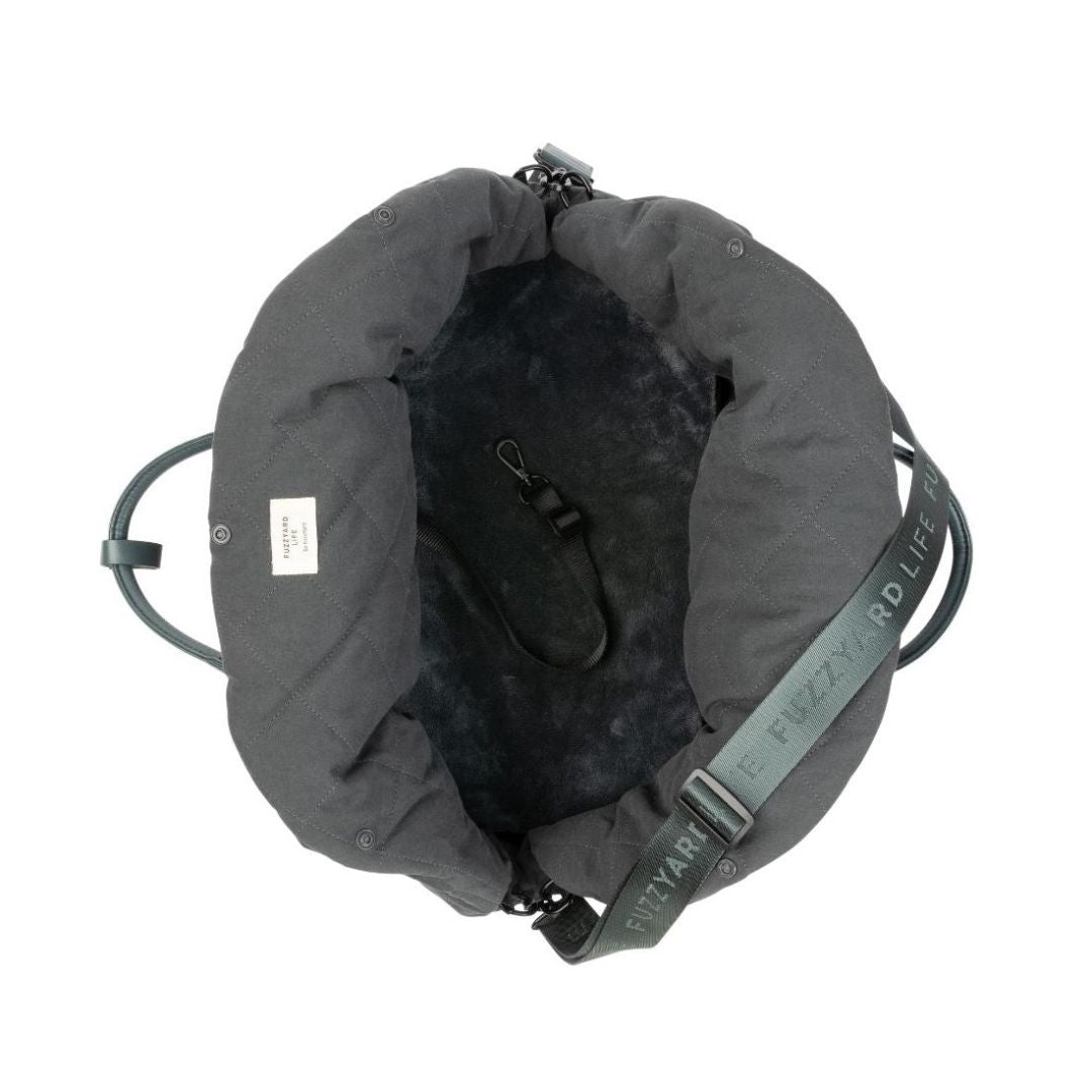 Hundeautositz-Hundetasche-Fuzzyard-Slate-Grey-oben