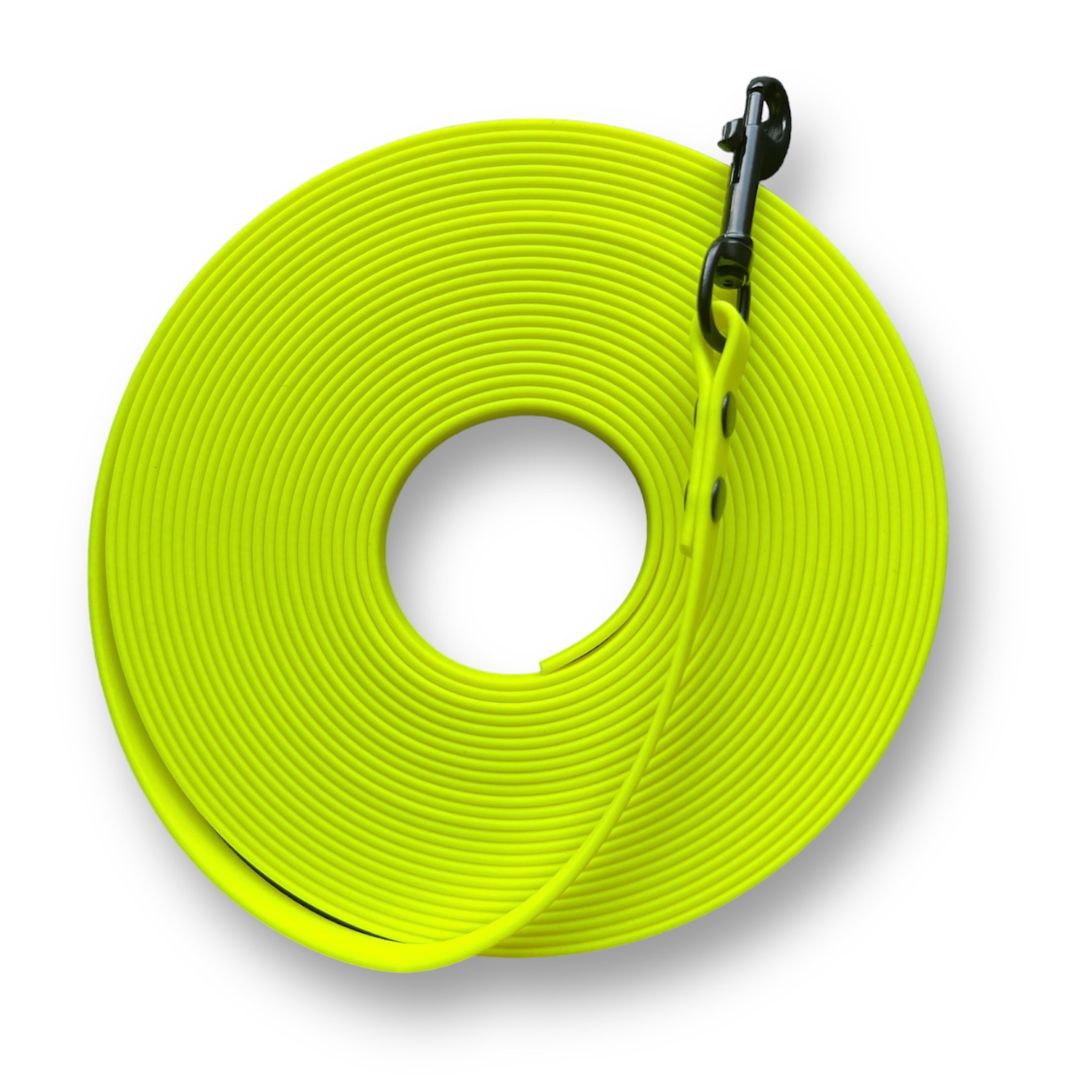 Schleppleine-BioThane-Neo-Neon-Gelb