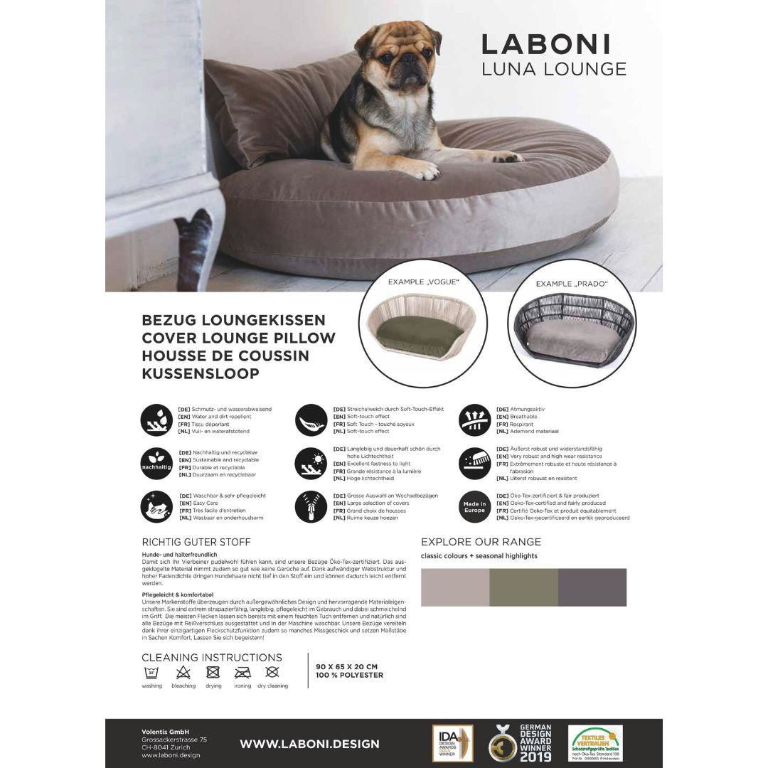 Hundekissen Luna Lounge Oxford Olive