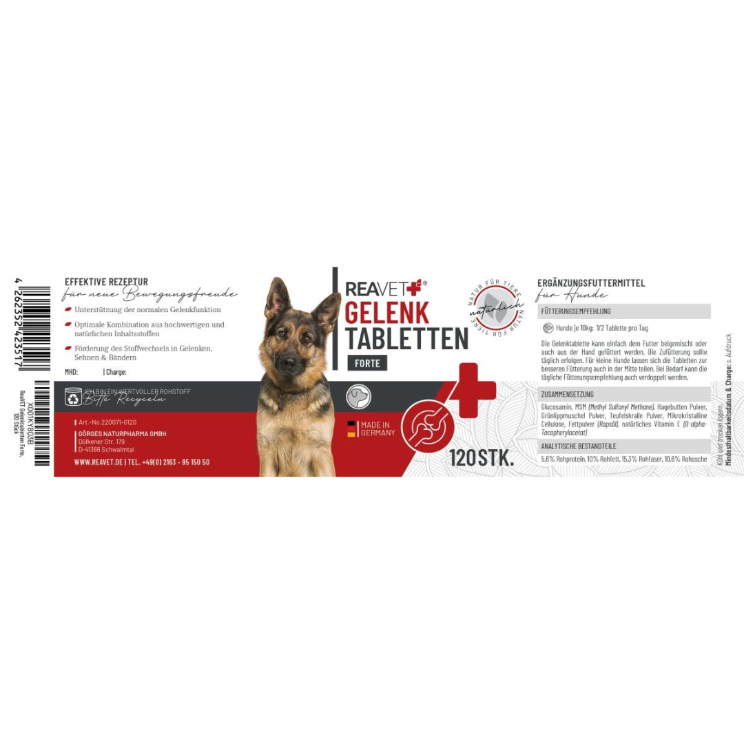 ReaVat-Gelenk-Tabletten-Forte-Etikett