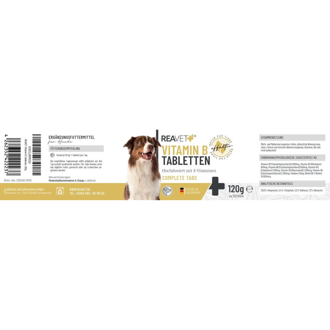 ReaVet-Vitamin-B-Tabletten-Complete-Tabs-Etikett