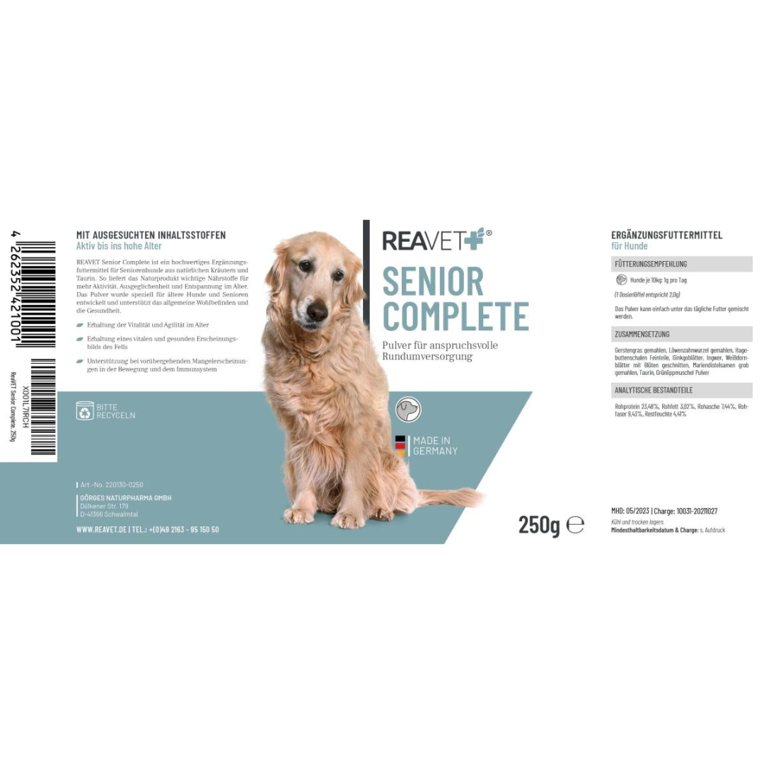 ReaVet-Senior-Complete-Etikett