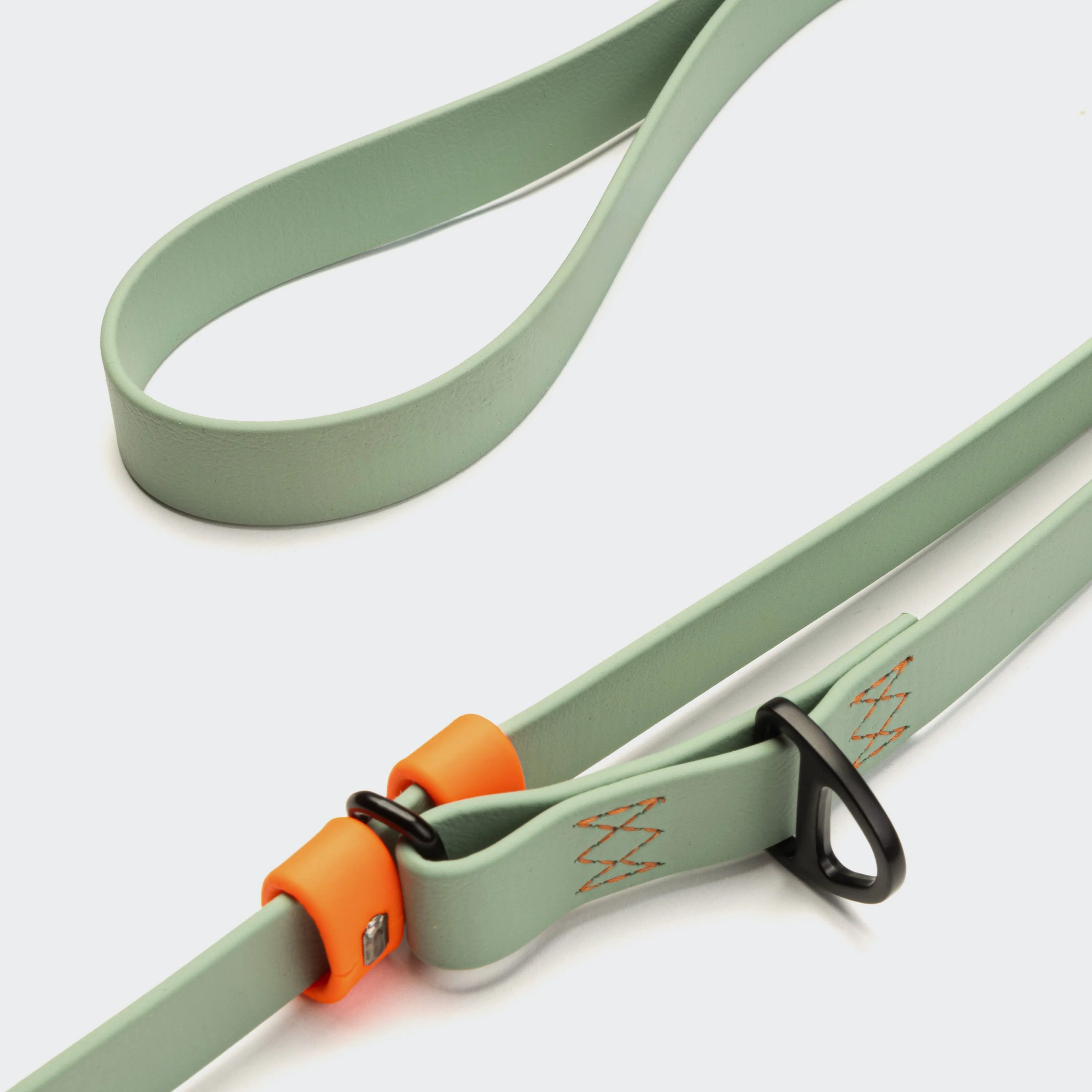 Cloud7-Freihandleine-BioThane-Ipanema-Mint-Neon-Orange-Detail