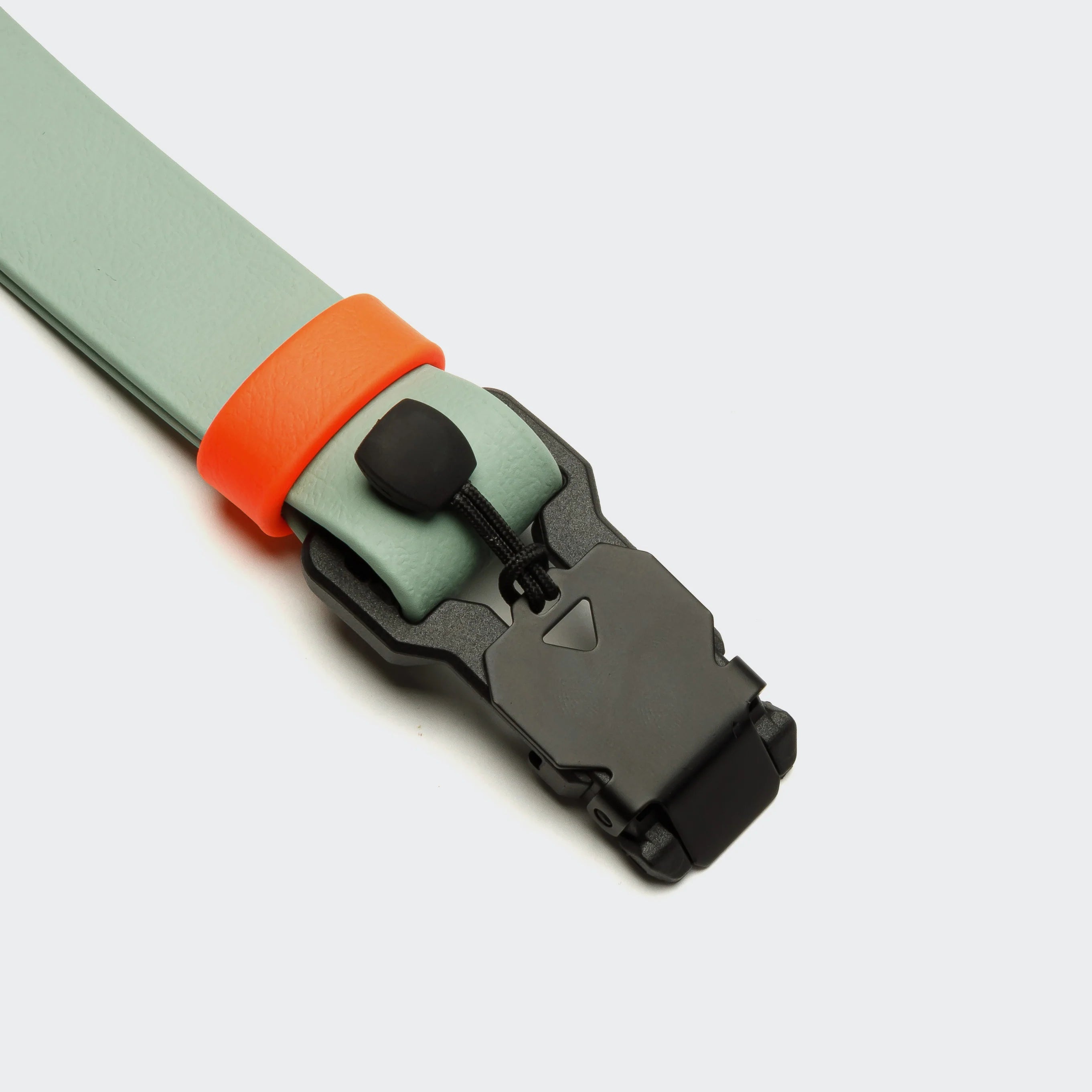 Cloud7-Hundehalsband-BioThane-Ipanema-Mint-Neon-Orange-Detail