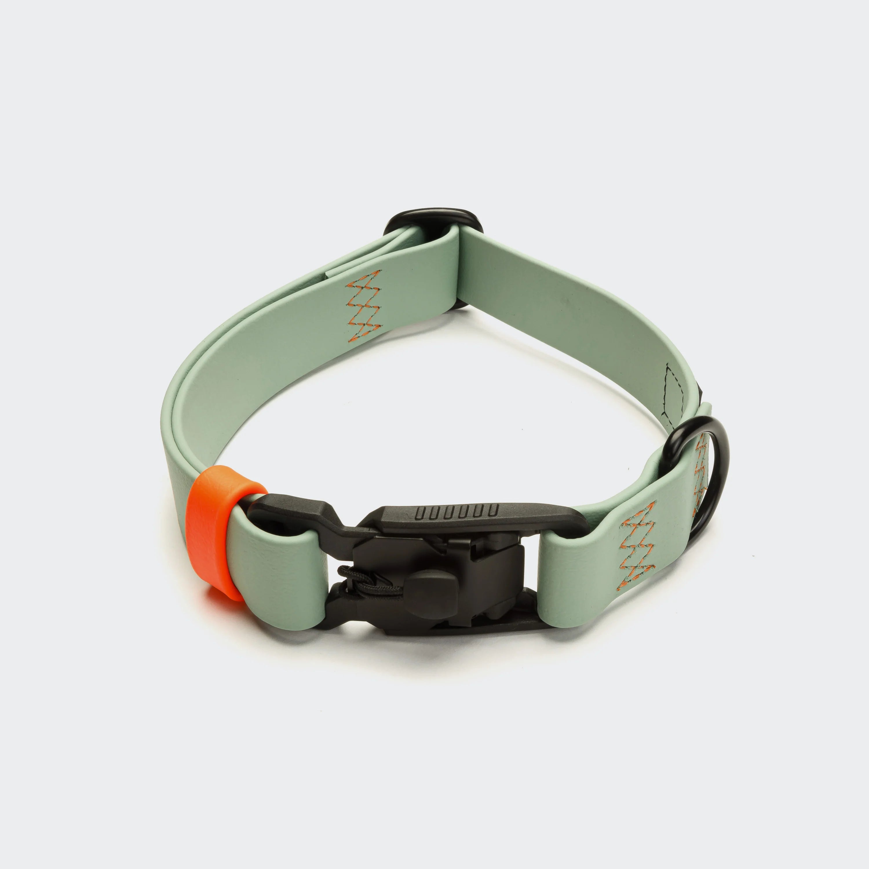 Cloud7-Hundehalsband-BioThane-Ipanema-Mint-Neon-Orange