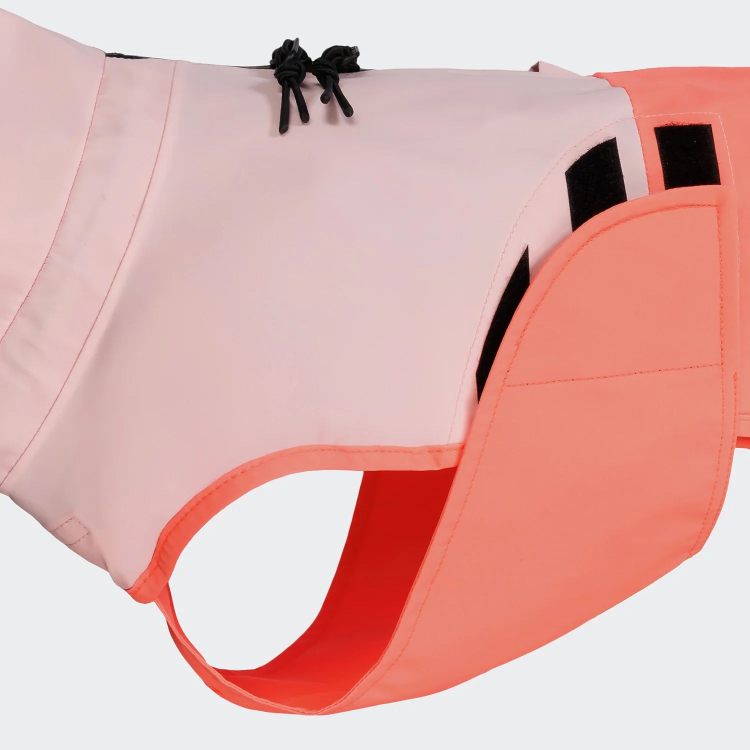 Cloud7-Hunderegenmantel-Dackel-AKTIV-Peach-NeonPink-Detail