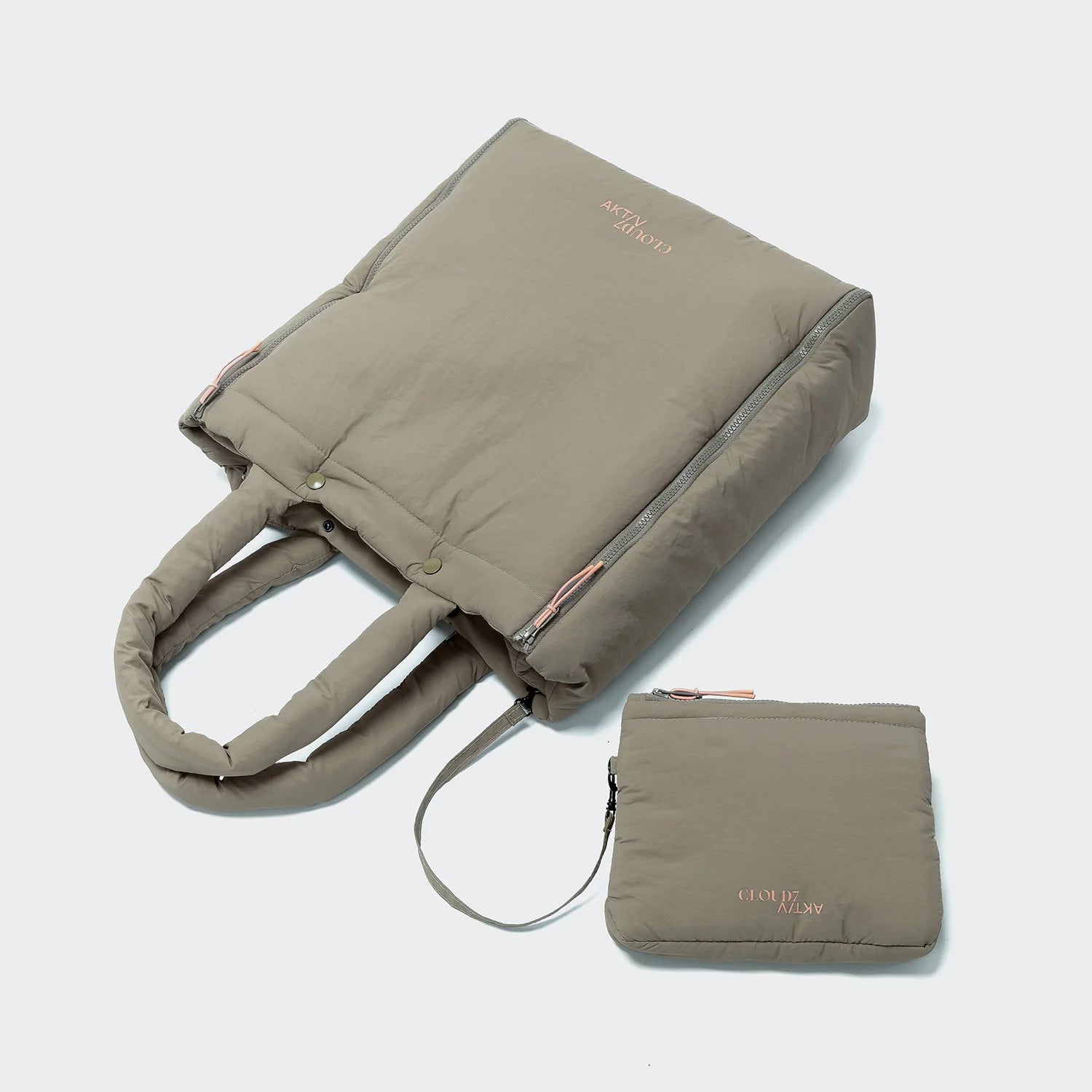 Cloud7-Hundereisebett-ToteBag-Aktiv-Puffer-Khaki-Detail