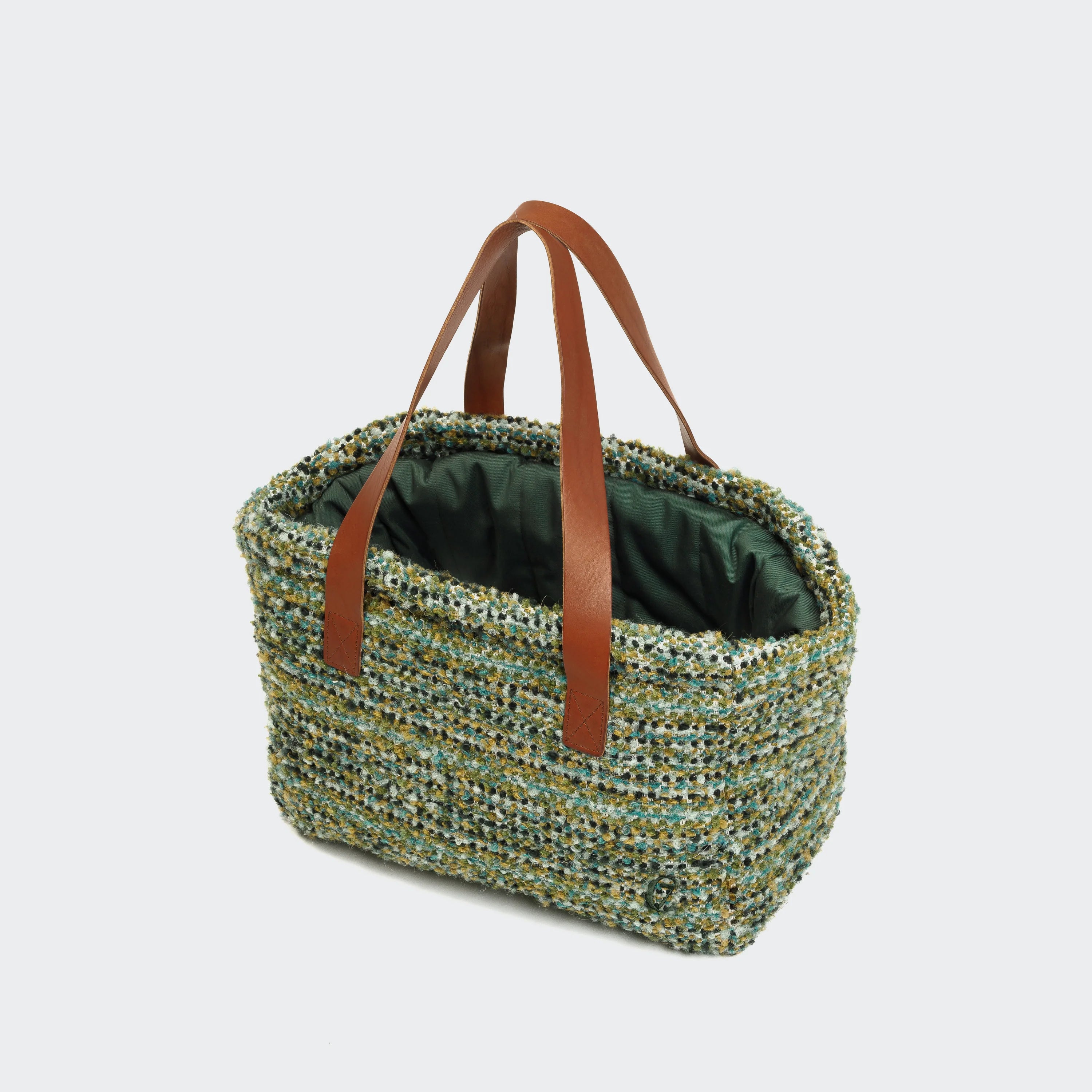 Cloud7-Hundetasche-Verona-Jacquard-Green-M