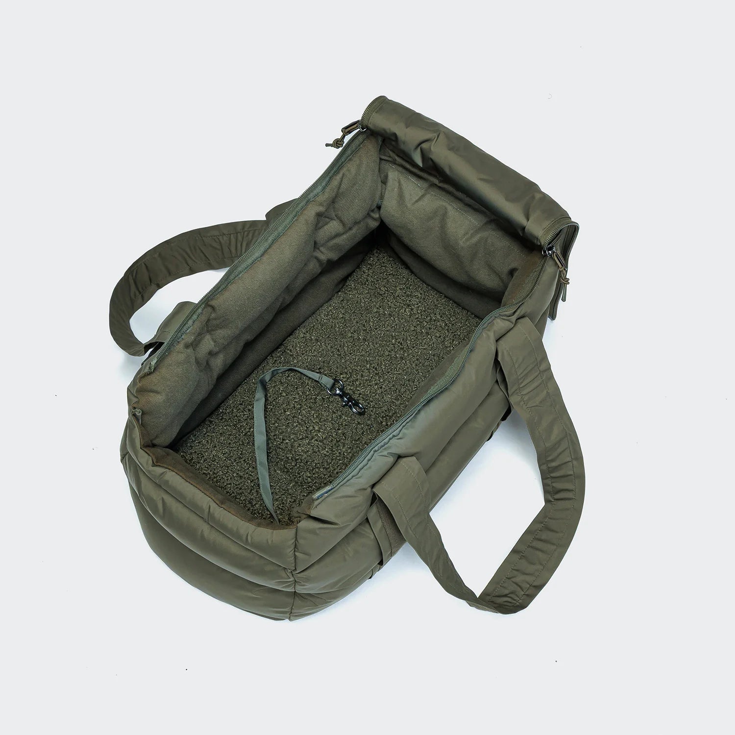 Cloud7-Hundetragetasche-Montreal-Light-Olive-innen