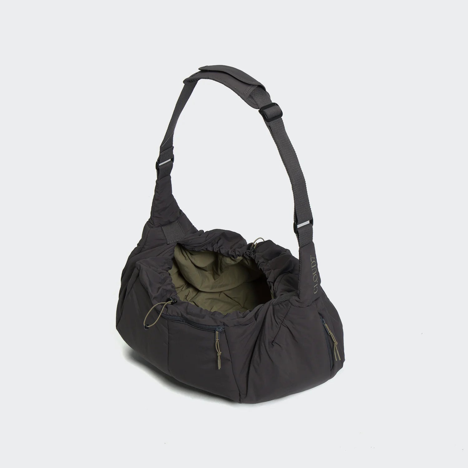 Cloud7-Hundeumhaengetasche-LTTL-Puffer-DarkGrey-Khaki-2