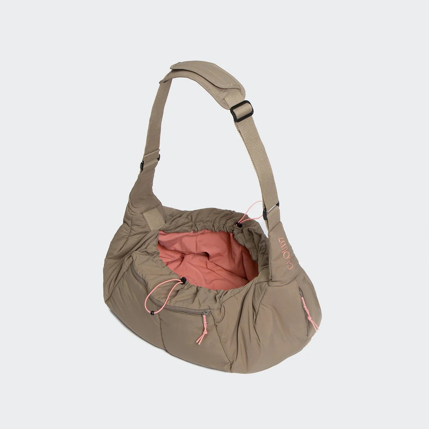 Cloud7-Hundeumhaengetasche-LTTL-Puffer-Khaki_Peach-2