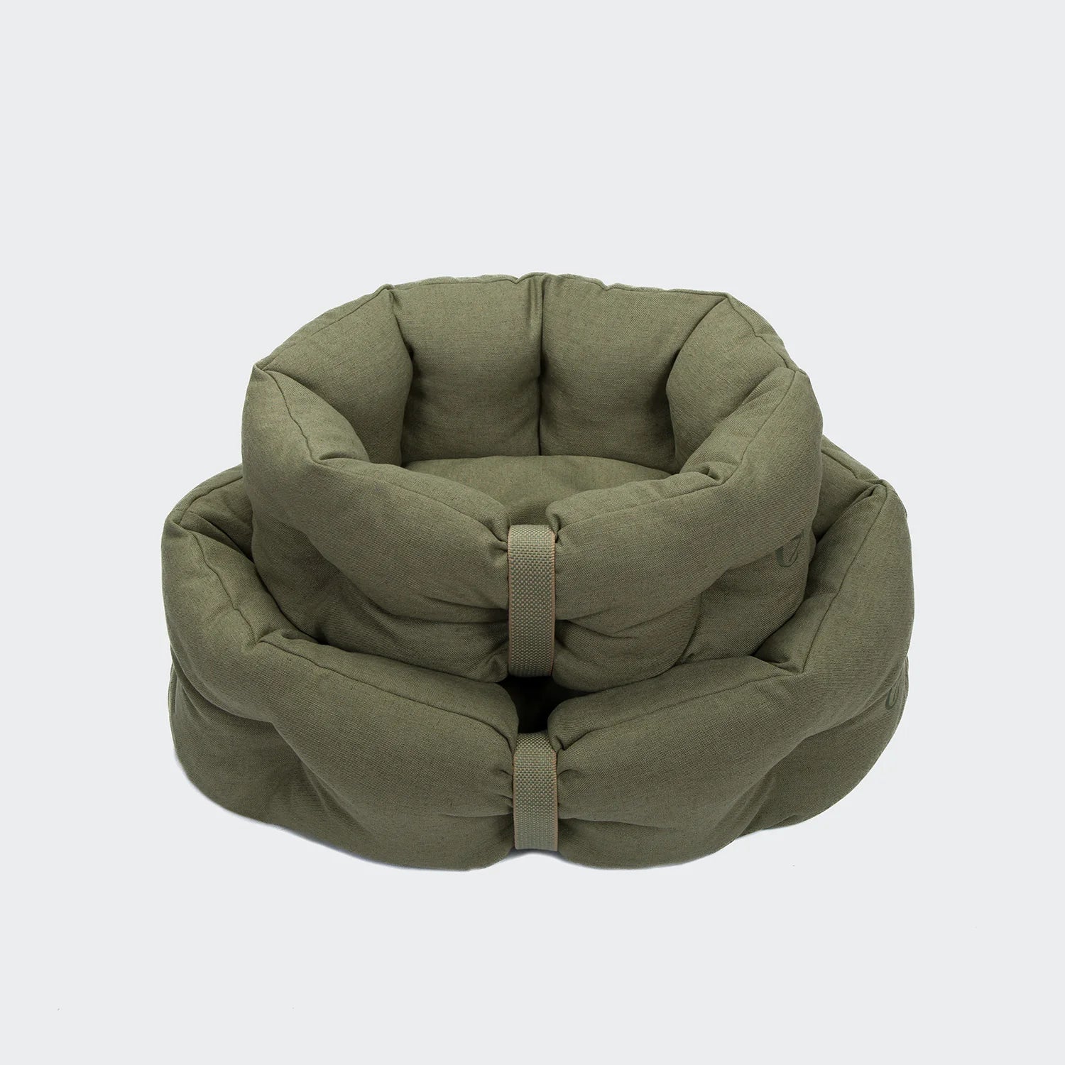 Cloud7-LTTL-Hundebett-Snoozy-Linen-Mix-Moss-Größen
