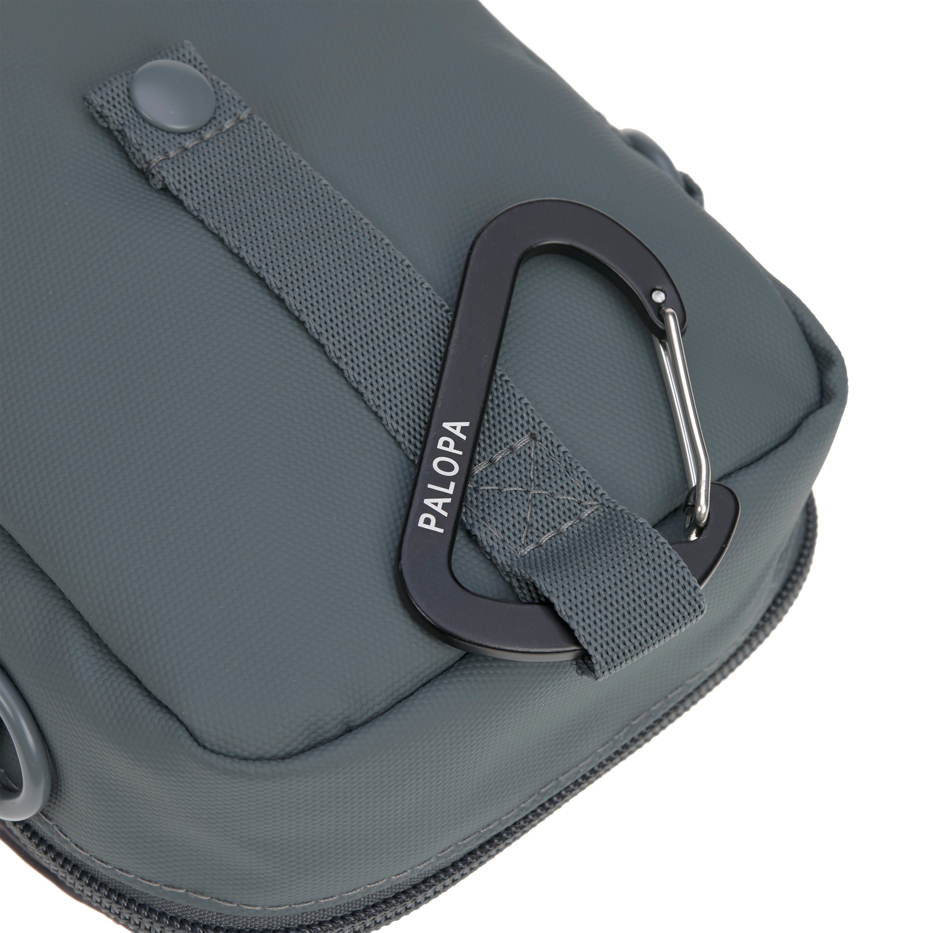 Palopa-Leckerlibeutel-Greta-Dunkelgrau-Karabiner