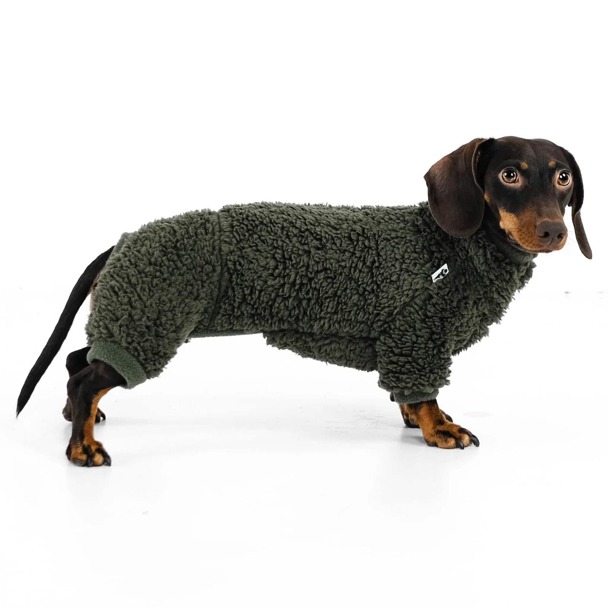 KarmaHund-Winter-Overall-Wellsoft-Olive-Dackel