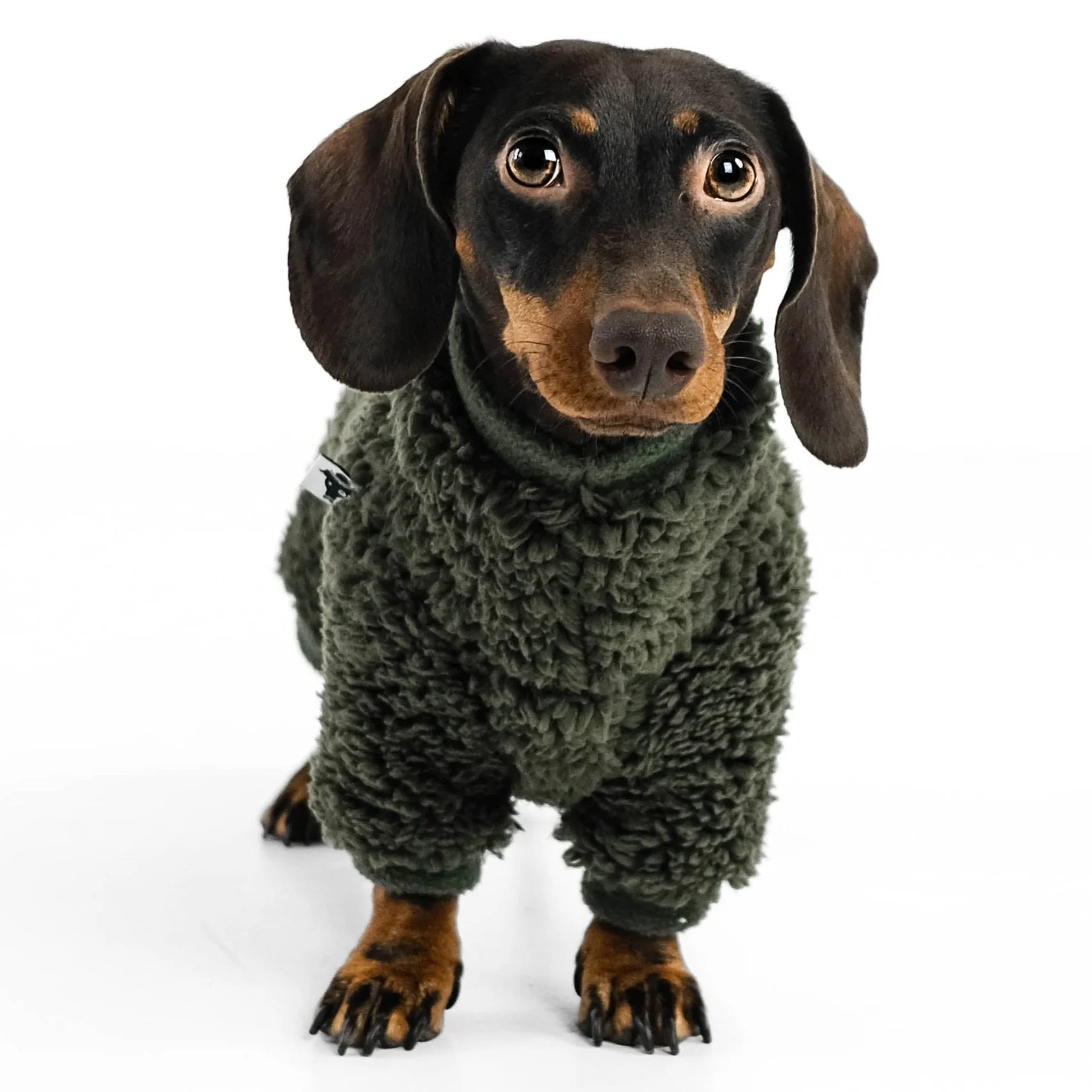 KarmaHund-Winter-Overall-Wellsoft-Olive-frontal