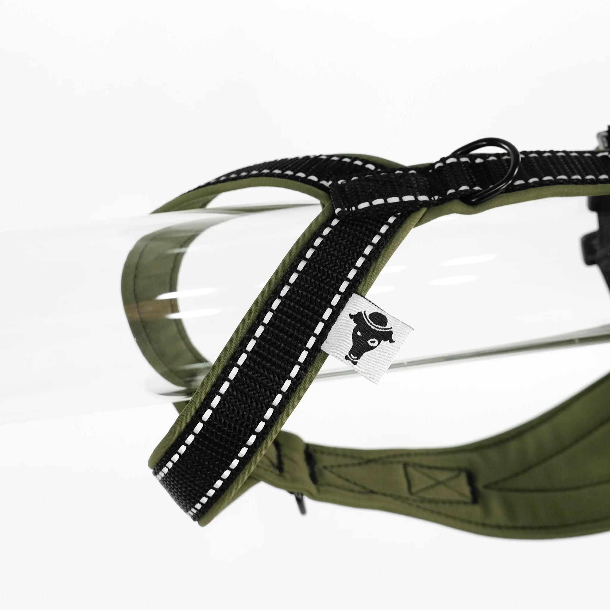 Softshell Hundegeschirr für Dackel Dark Olive