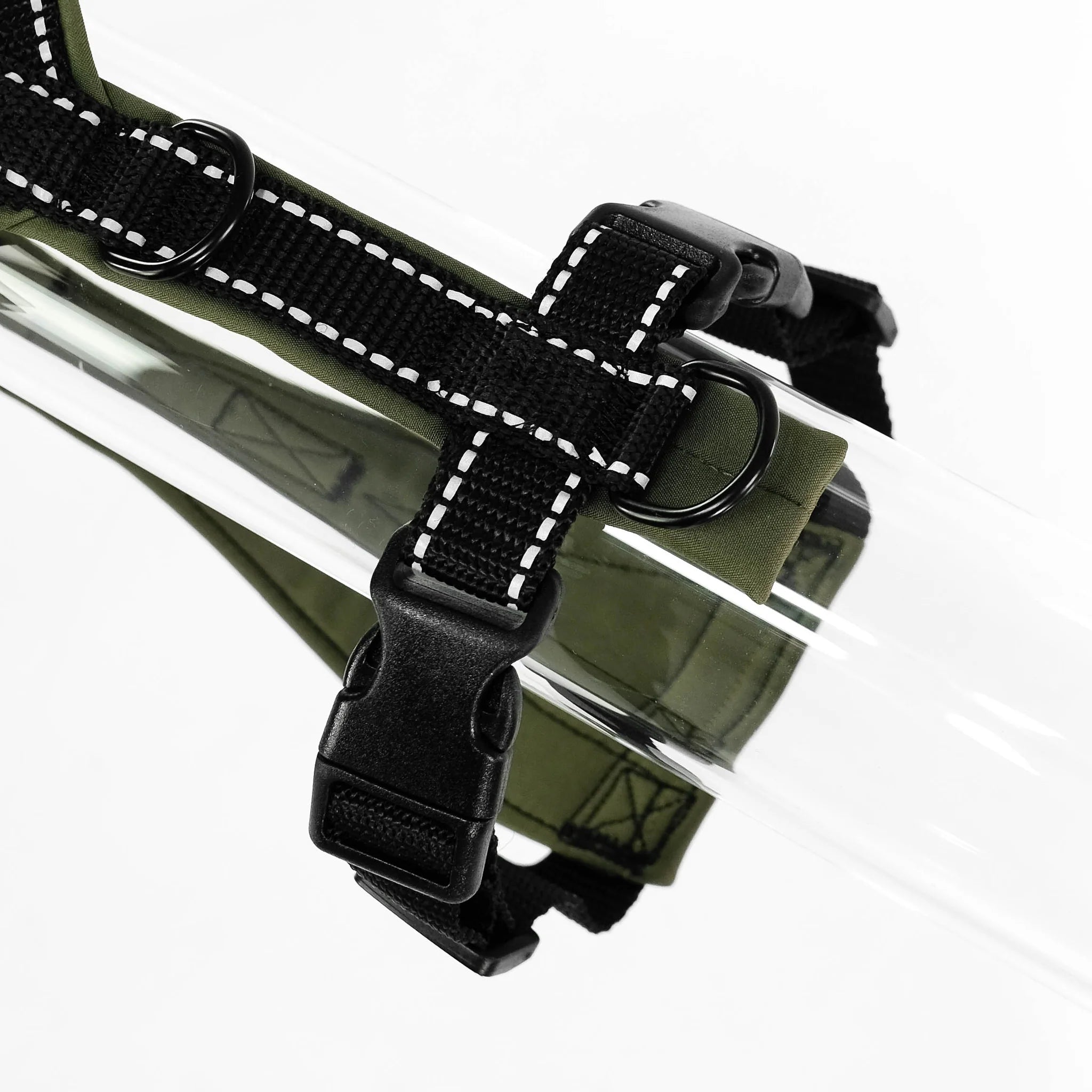 Softshell Hundegeschirr für Dackel Dark Olive