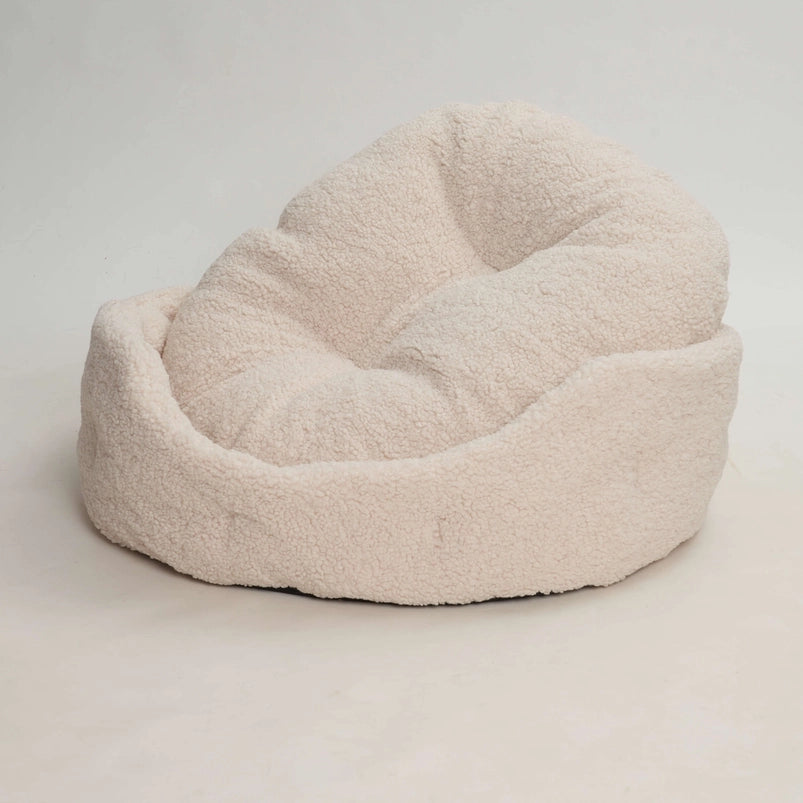 Dogs-In-The-City-Hundebett-Hundekörbchen-Paddy-Creme-Kissen