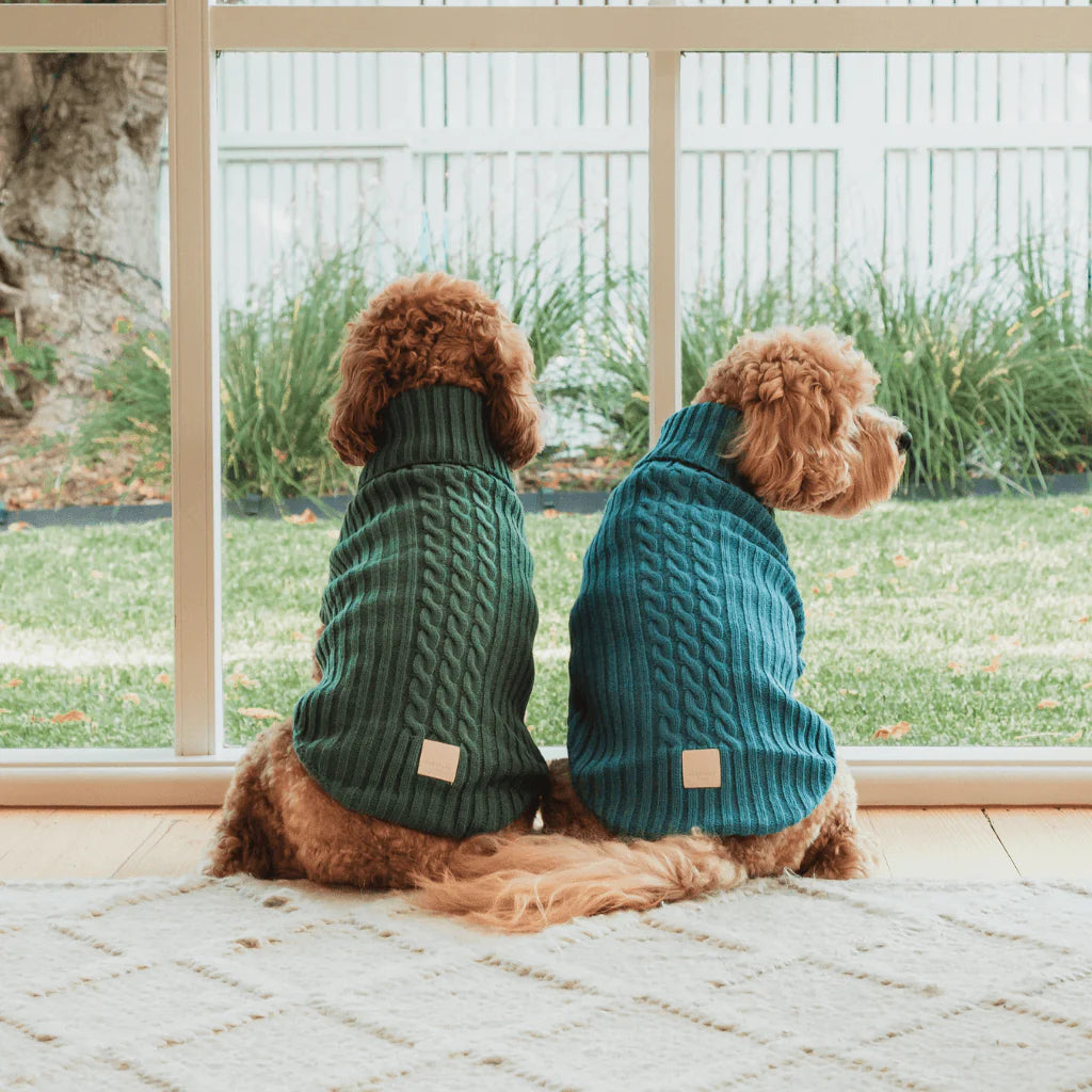 Fuzzyard-Hundepullover-Knitted-Sweater-French-Blue-Mood