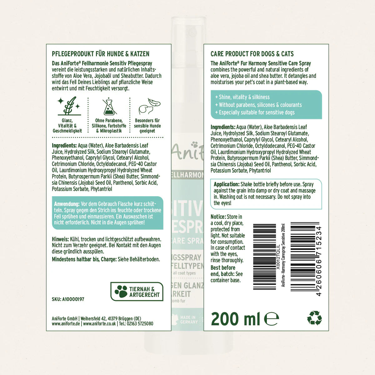 Fellharmonie Pflegespray Sensitiv