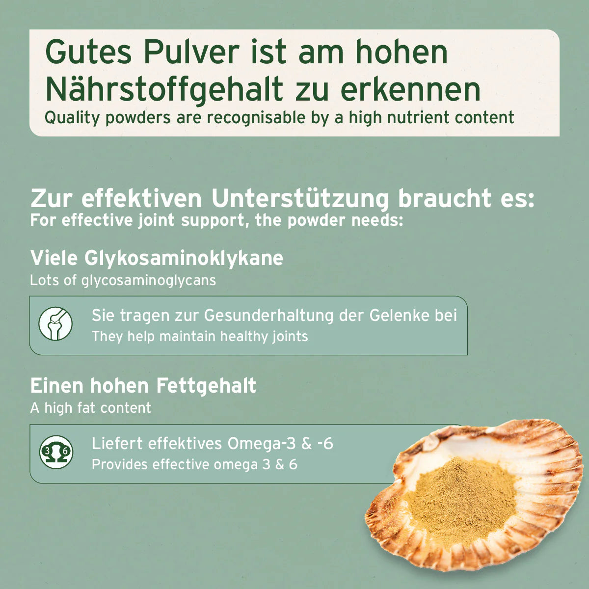 Grünlippmuschel Pulver