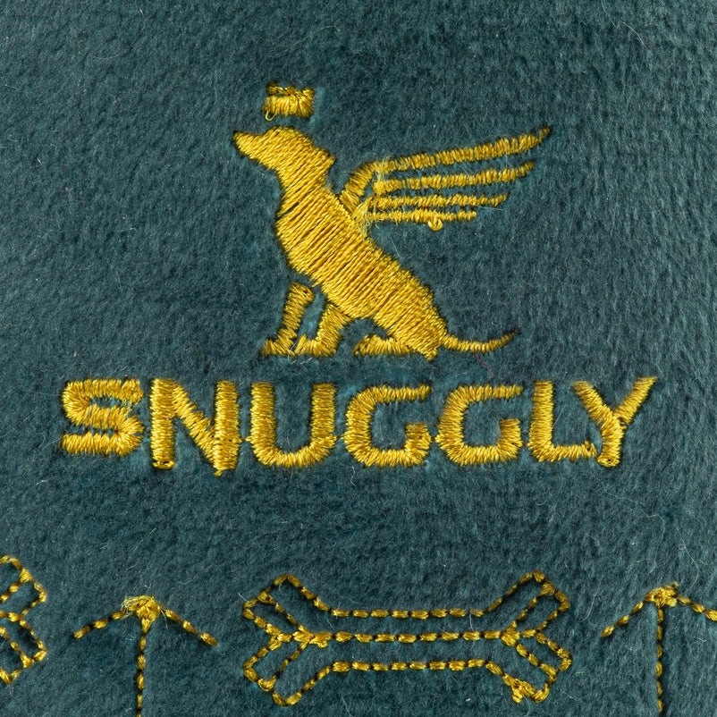 Haute-Diggity-Holiday-Dog-Snuggly-Cup-Green-Detail