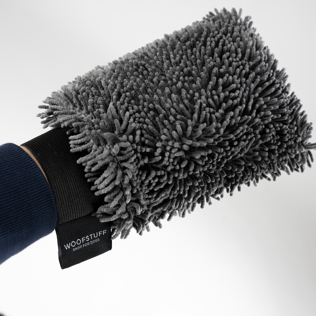 Hunde-Trockenhandschuh-Quick-Dry-Graphit