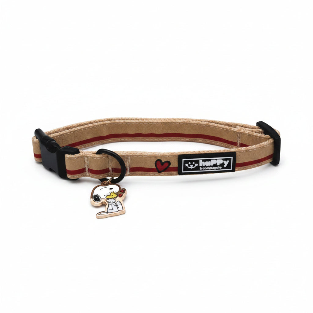 Hundehalsband-Snoopy-Beige-3