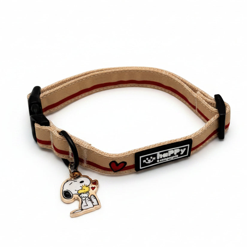 Hundehalsband-Snoopy-Beige-4