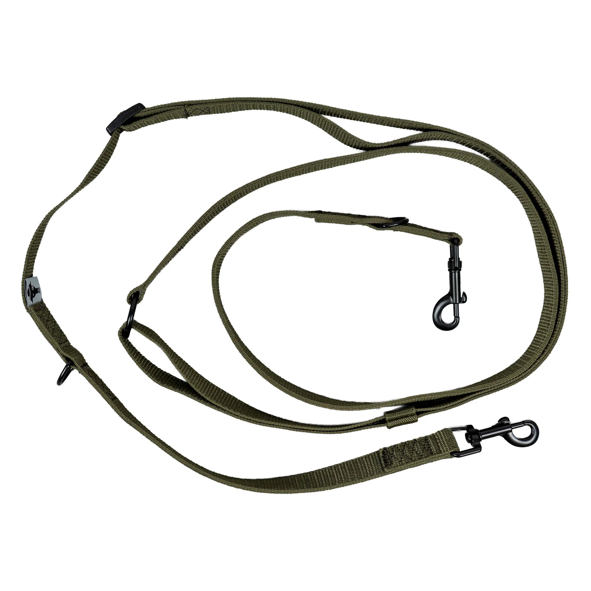 KarmaHund-Hundeleine-3fach-Dark-Olive-2