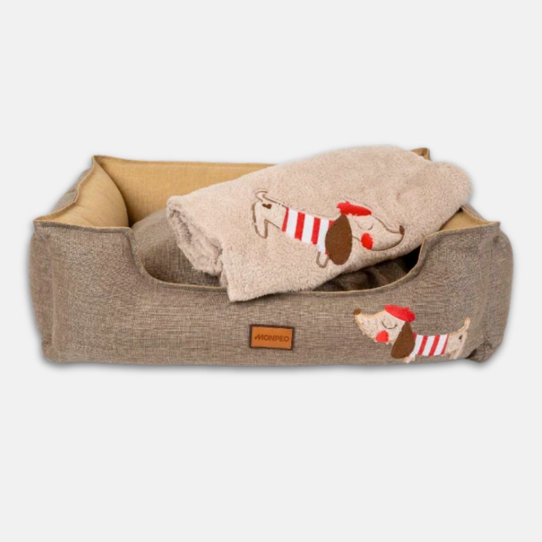 Monpeo-Hundebett-Le-Petit-Parisien-Decke-S