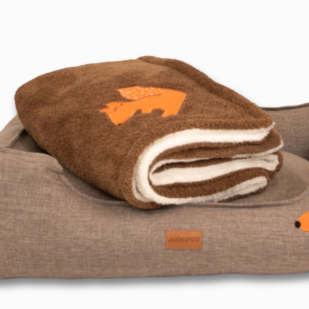 Monpeo-Hundedecke-Foxy-Double-Layer-Bett2