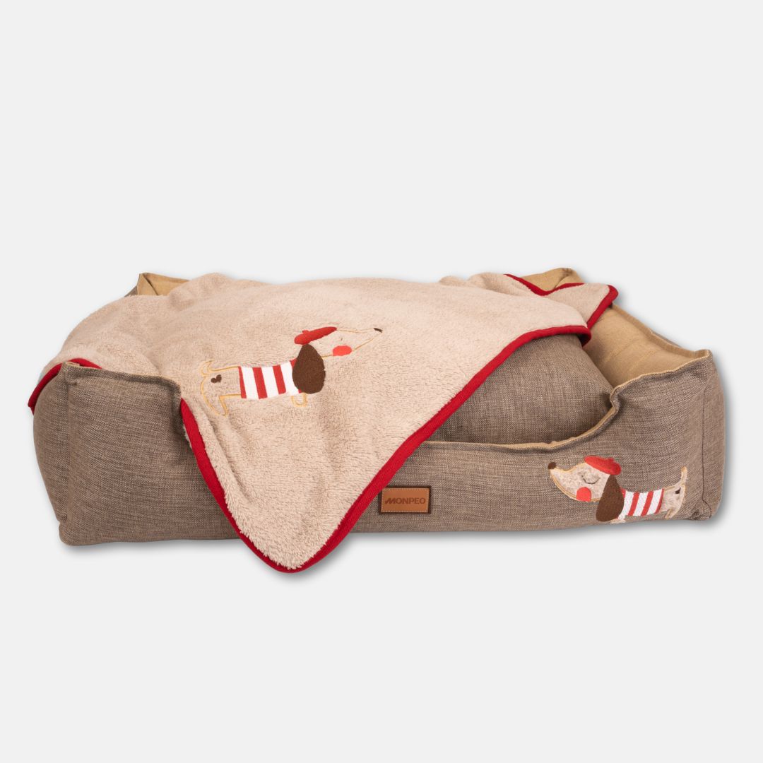 Monpeo-Hundedecke-Le-Petit-Parisien-Single-Layer-Bett
