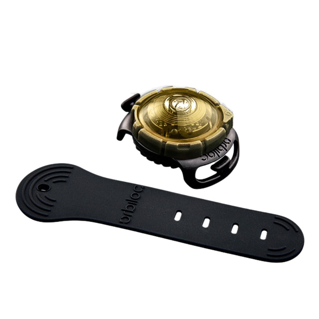 Orbiloc-Sicherheitslicht-Dog-Dual-Gold-Inhalt