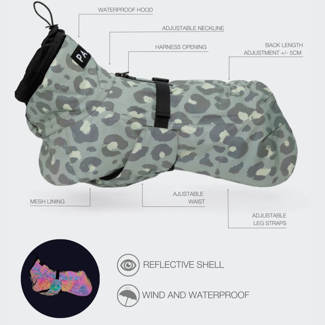 PAIKKA-Reflektierender-Hunderegenmantel-Lite-Green-Leo-Info