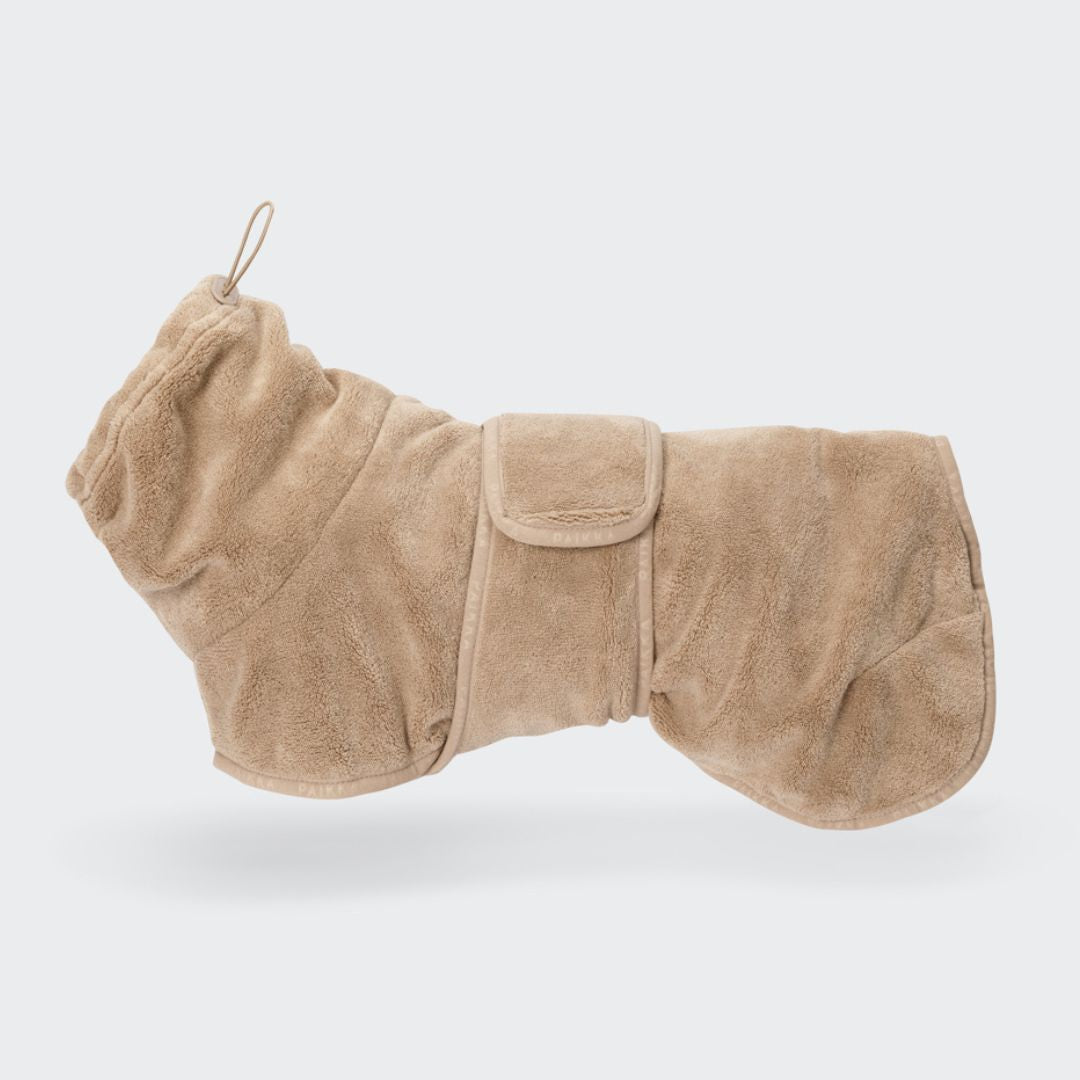 Paikka-Hundebademantel-Drying-Coat-Taupe