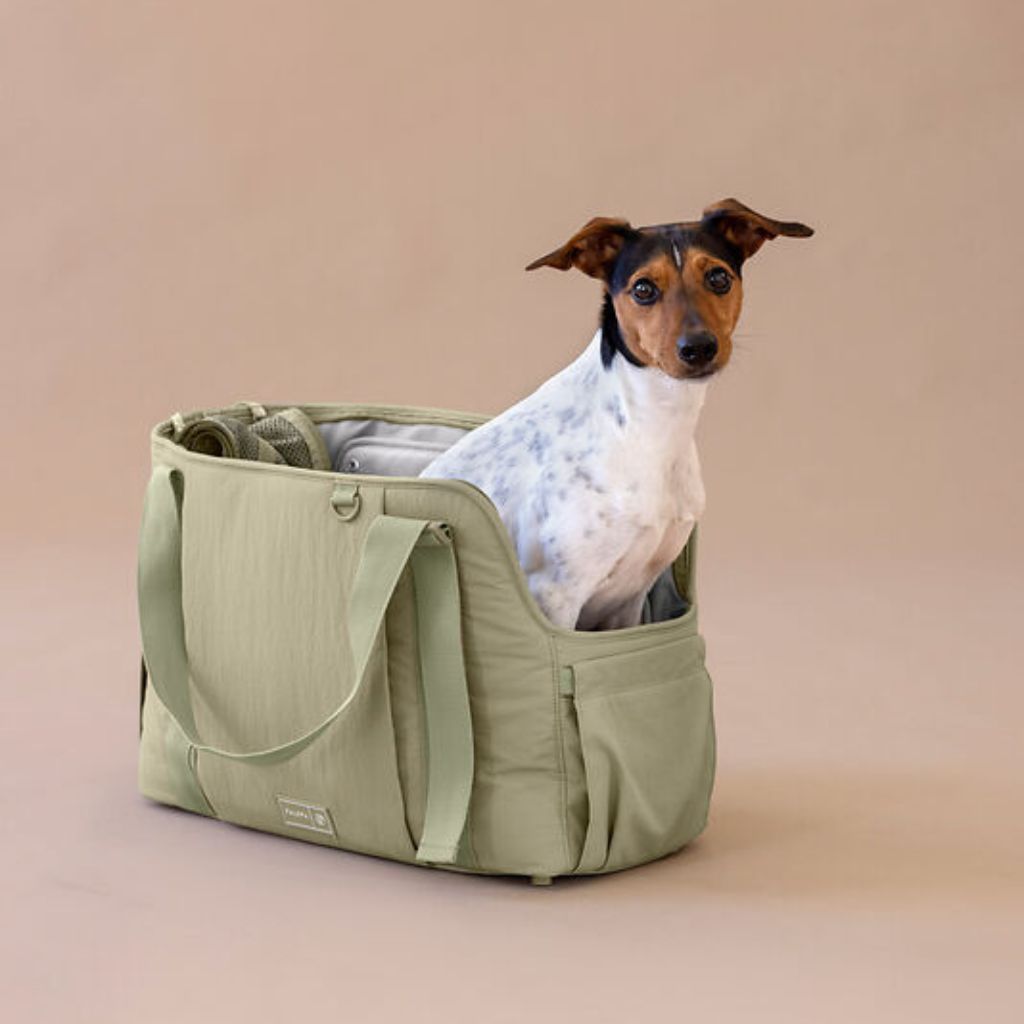 Palopa-Hundetragetasche-Weda-Crinkled-Pale-Olive-Mood