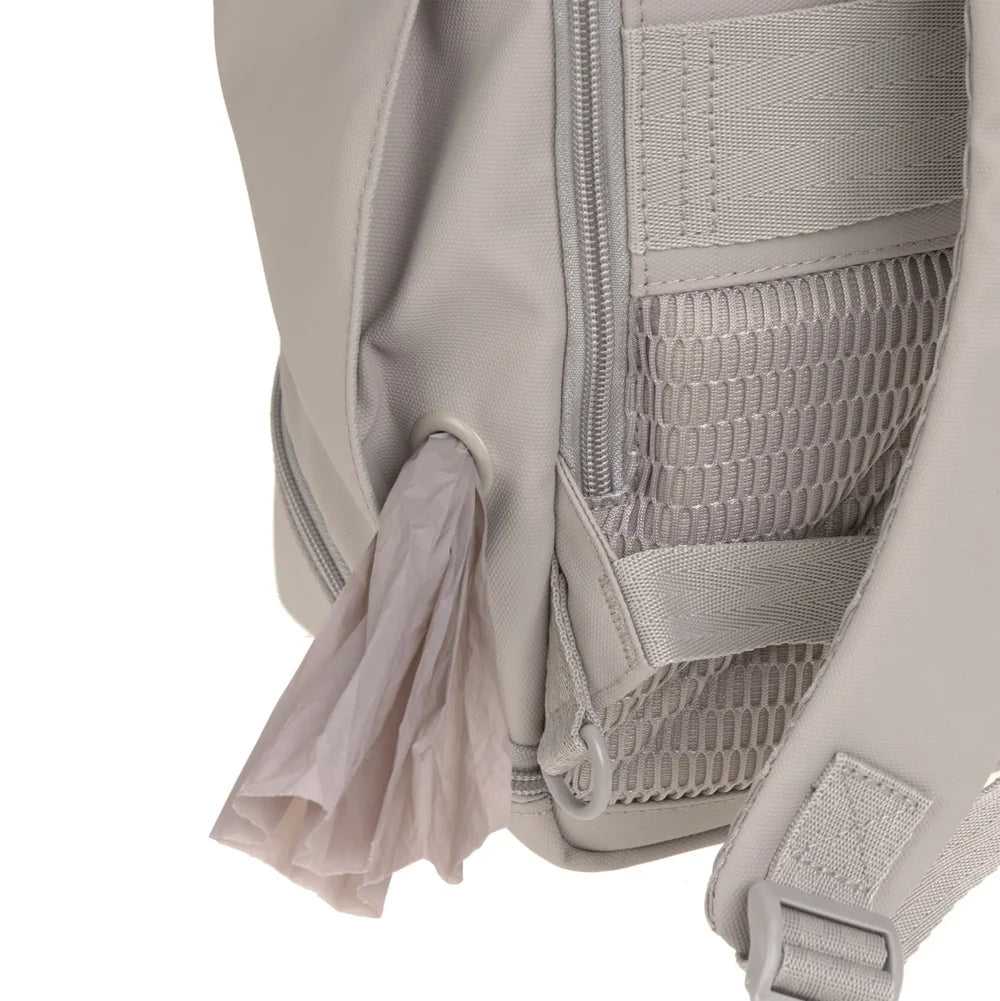 Palopa-Rolltop-Rucksack-Yoska-Taupe-Poopbeutel