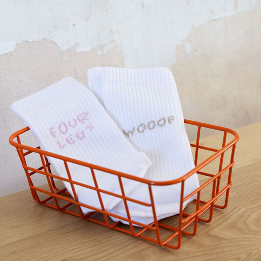 Palopa-Tennissocken-Lettering-Lemon-Orchid-Mood