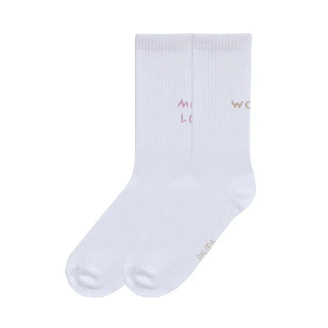 Palopa-Tennissocken-Lettering-Lemon-Orchid