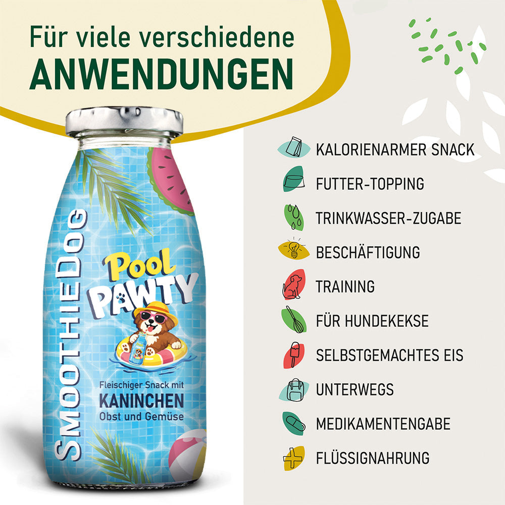 SmoothieDog-Hundesmoothie-Summer-Edition-Pool-Pawty-Anwendung