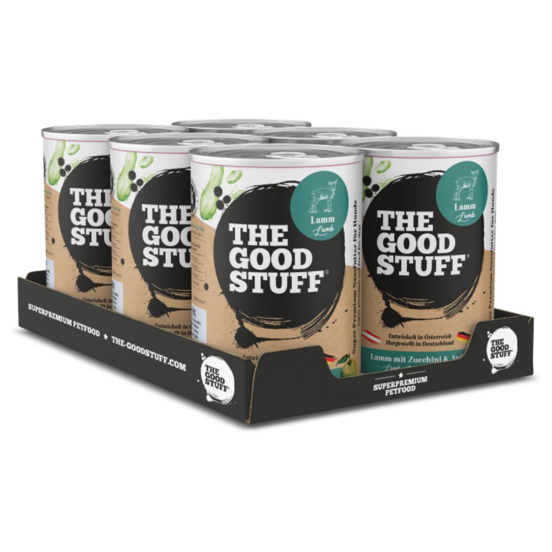 The-Goodstuff-Nassfutter-Feuchtfutter-Lamm-Zucchini-Apfel-Adult-6er