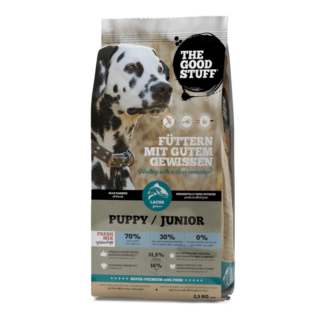 The-Goodstuff-Trockenfutter-Lachs-Junior-Puppy-2,5kg