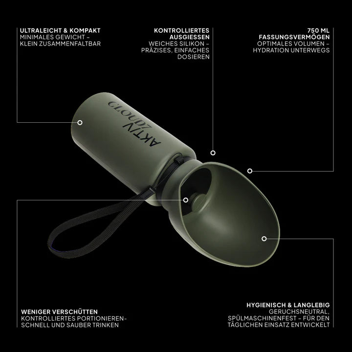 Hundetrinkflasche AKTIV Dark Olive