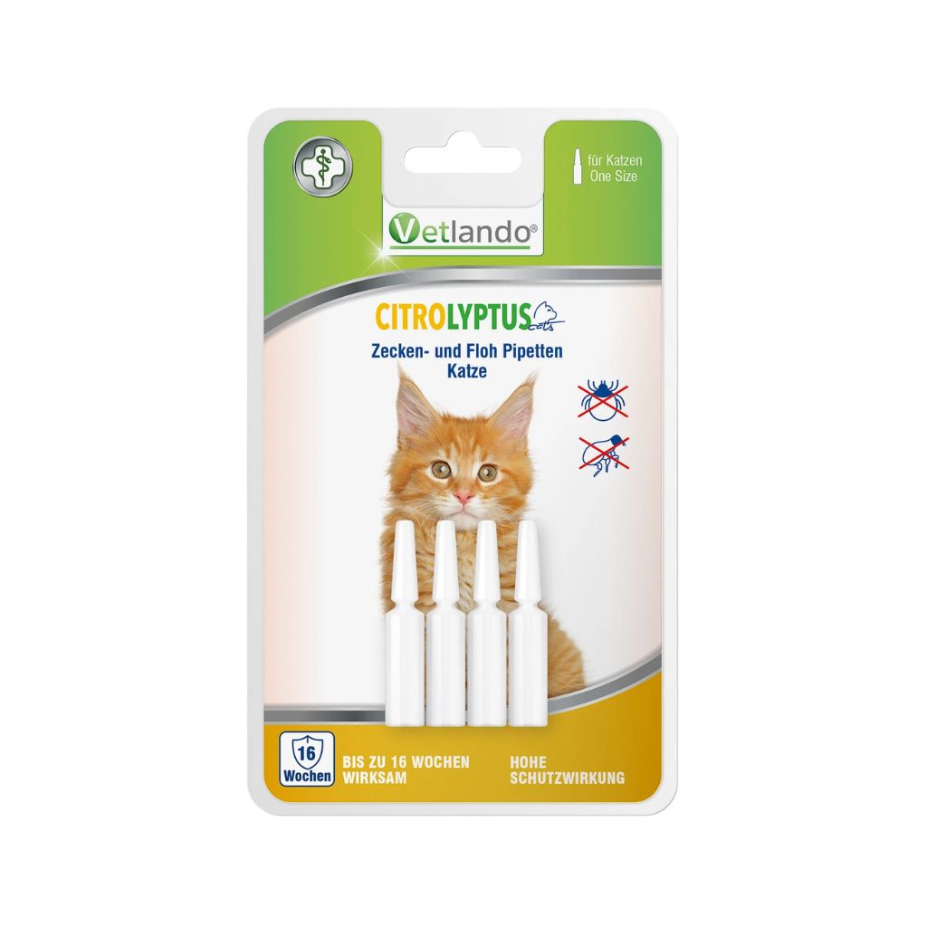Vetlando-Citrolyptus-Zecken-Floh-Spot-On-Pipetten-Katzen