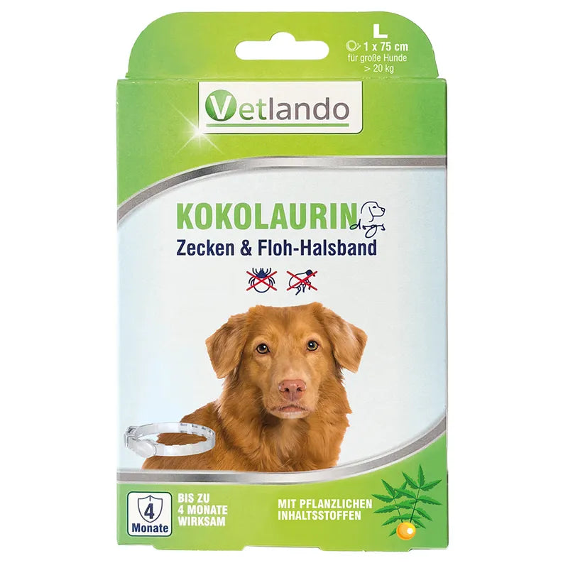 Vetlando-Kokolaurin-Zecken-Floh-Halsband-Hunde-L