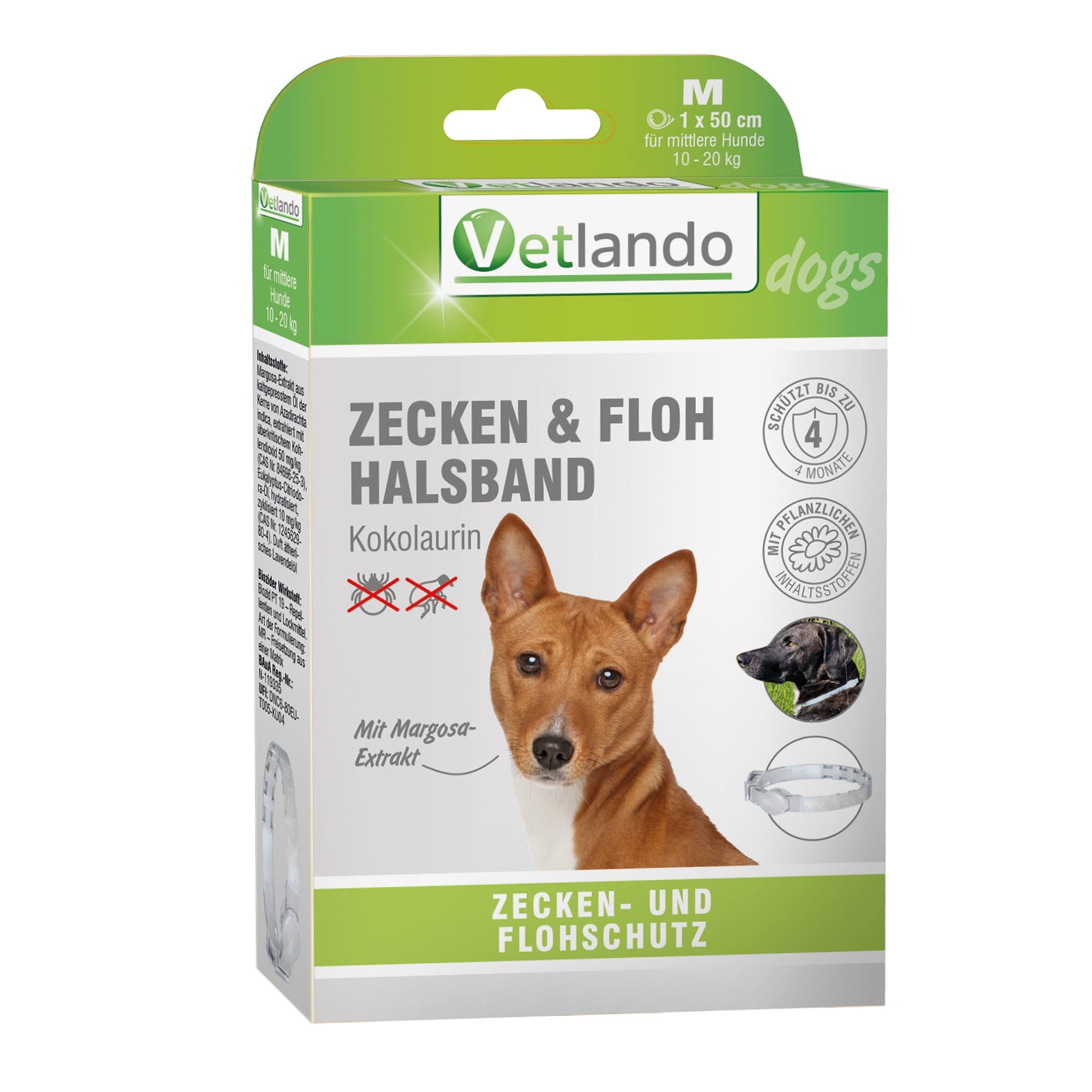 Vetlando-Zecken-Floh-Halsband-Kokolaurin-Hunde-M