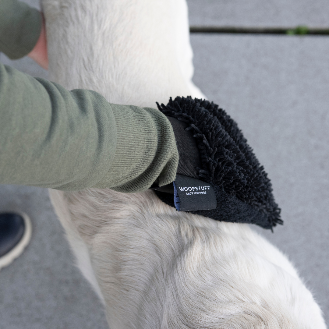 WOOFSTUFF-Hunde-Trockenhandschuh-Quick-Dry-Anthrazit-Mood2