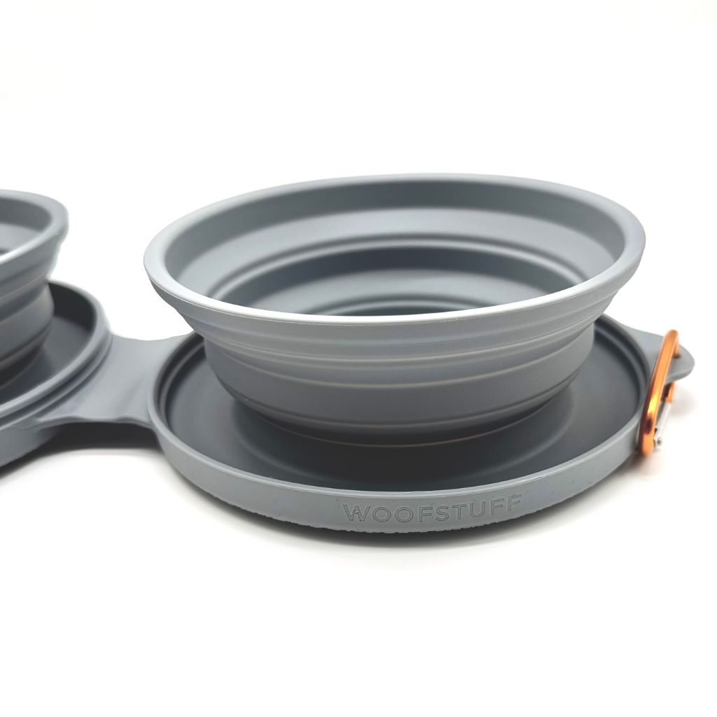 Woofstuff-Faltbarer-Reisenapf-The-Duo-Bowl-Grey-Detail
