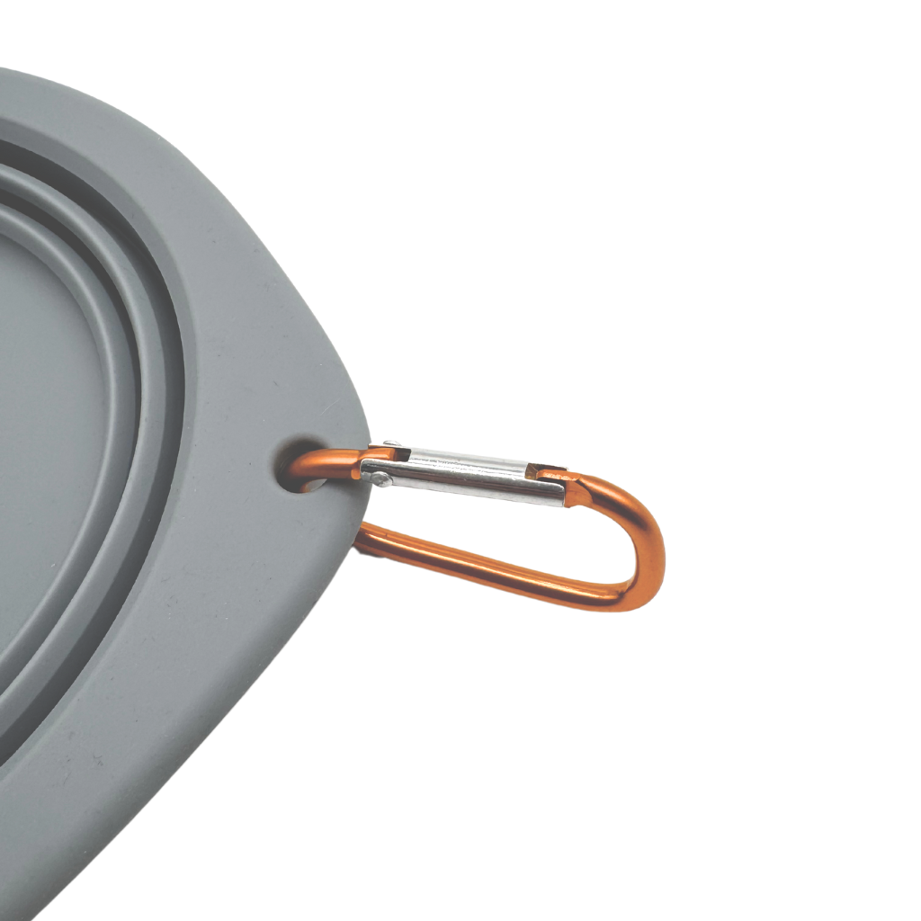 Woofstuff-Faltbarer-Reisenapf-The-Solo-Bowl-Grey-Detail